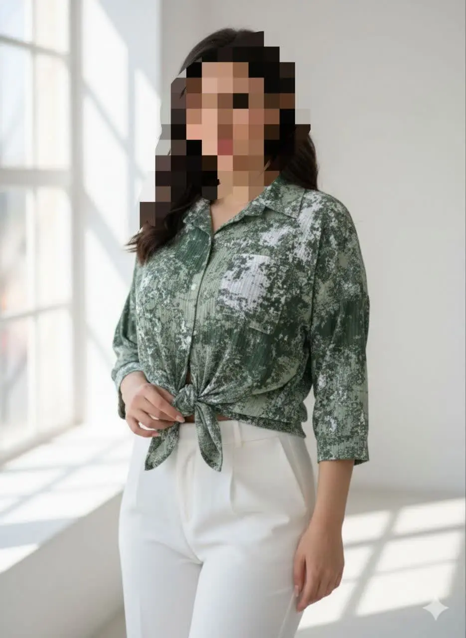 شومیز گره ای گازوئیلی