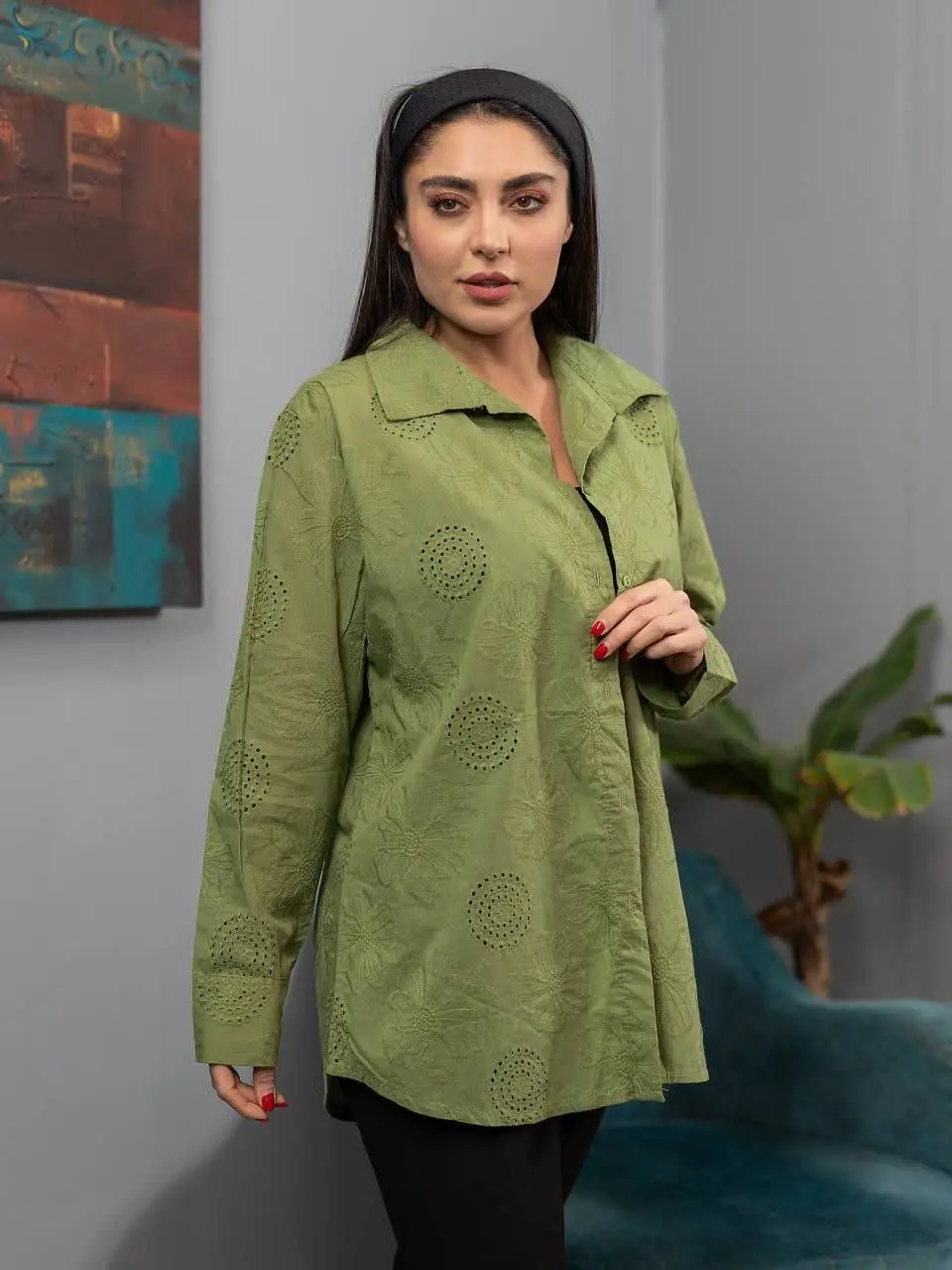 ⭕️#تونیک سوزن دوزی 
