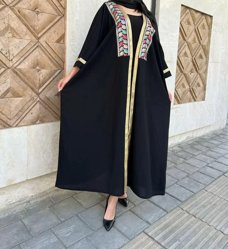 نام: عبای عربی مشکی خرجکار طلایی
