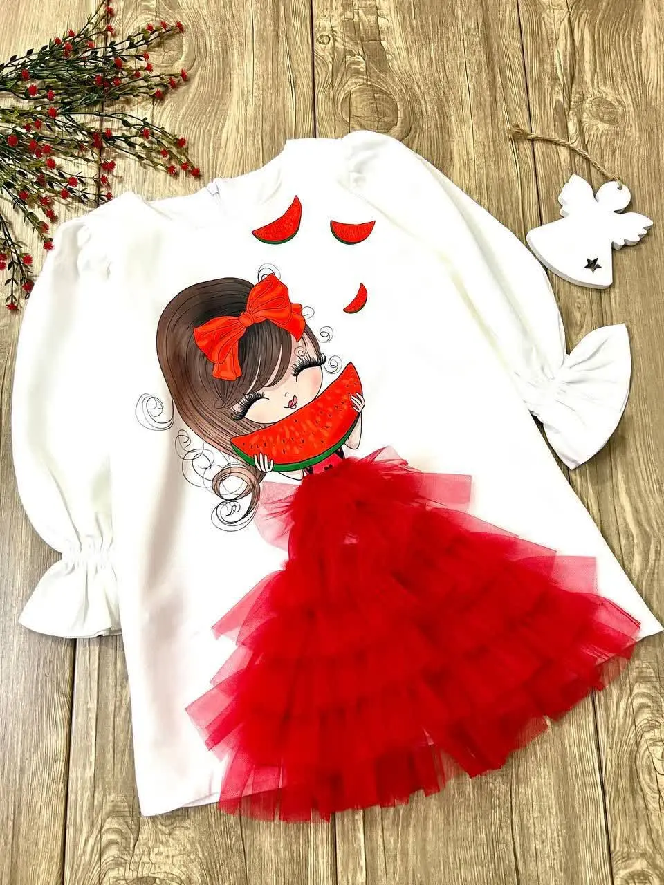 سارافون چاپی استین بلند یلدایی
