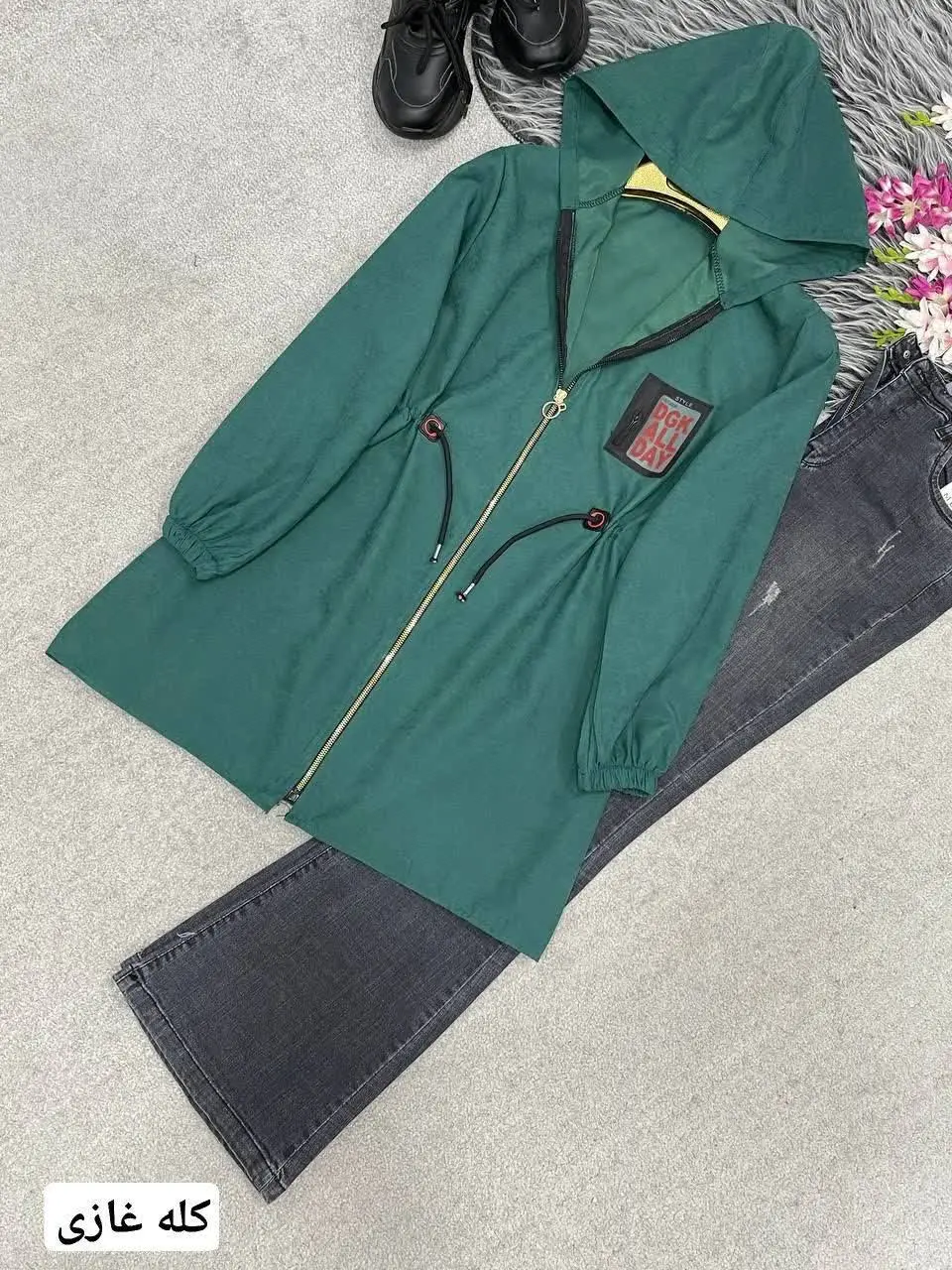 نام: مانتو پاییزه کلاه دار کمرگت🍂
