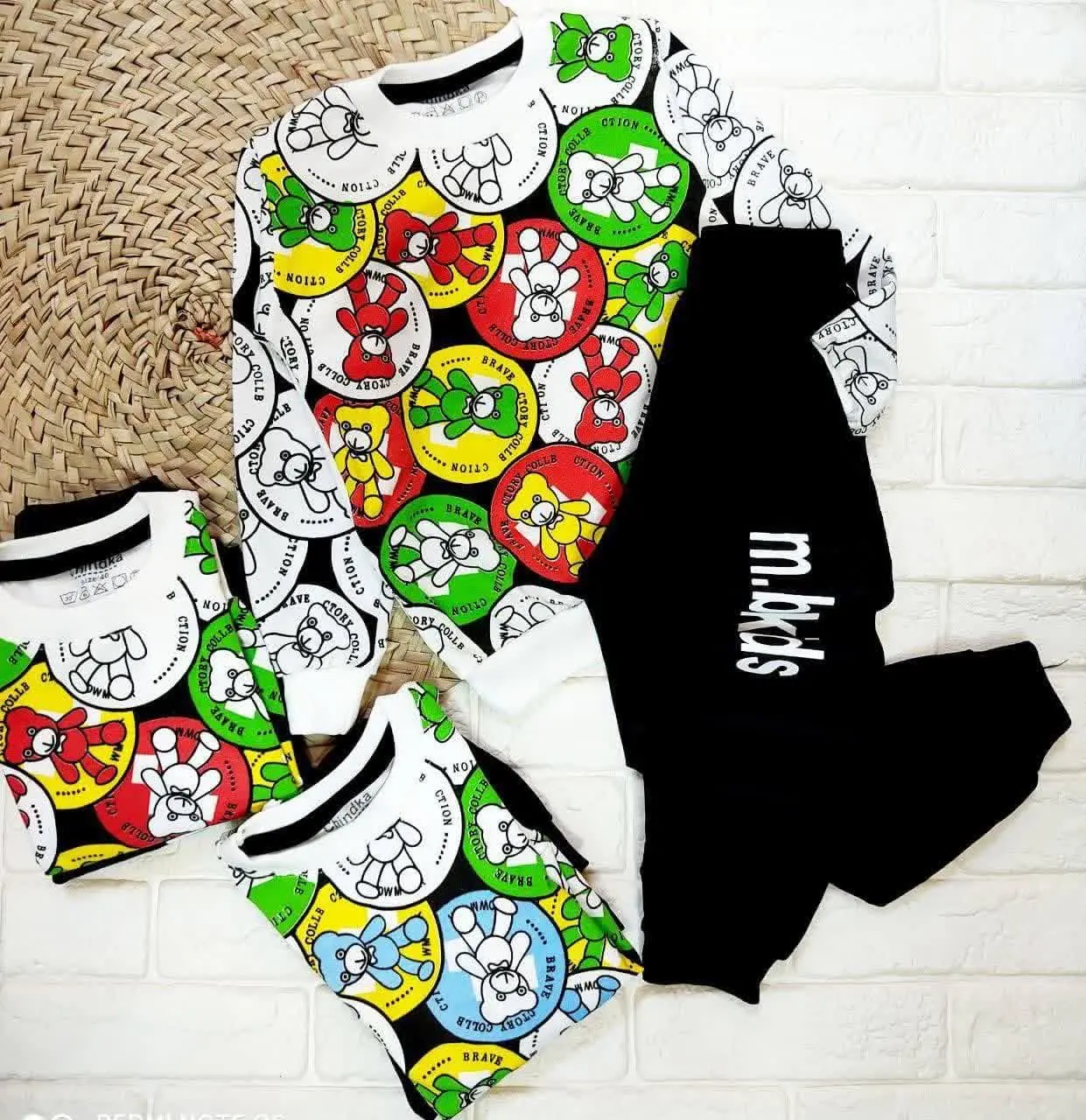 بلوز و شلوار طرح تدی بچگانه
