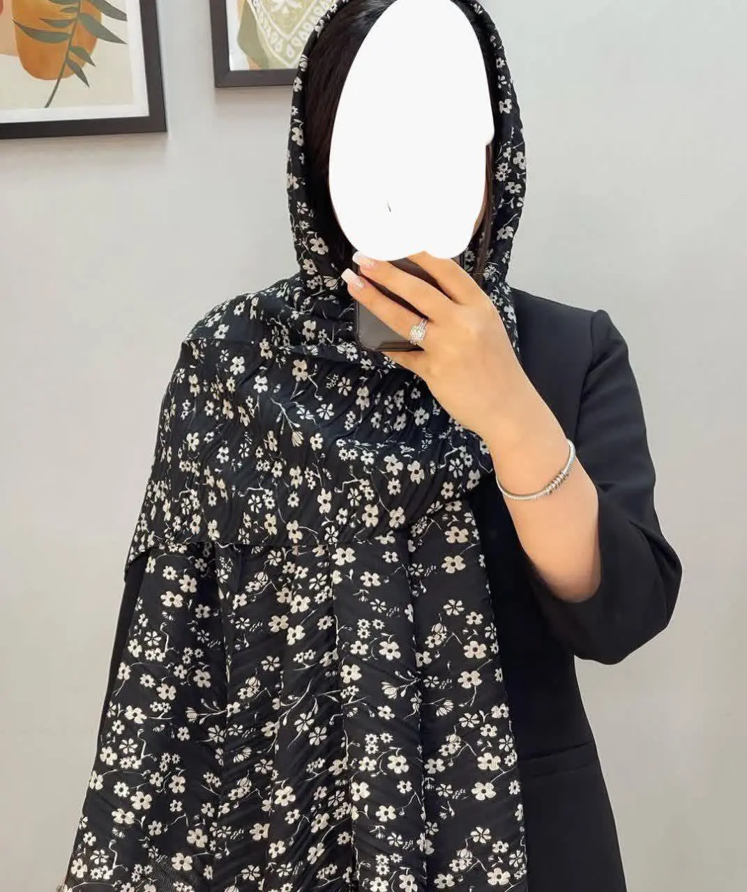 🌸 نام: شال گل گلی

