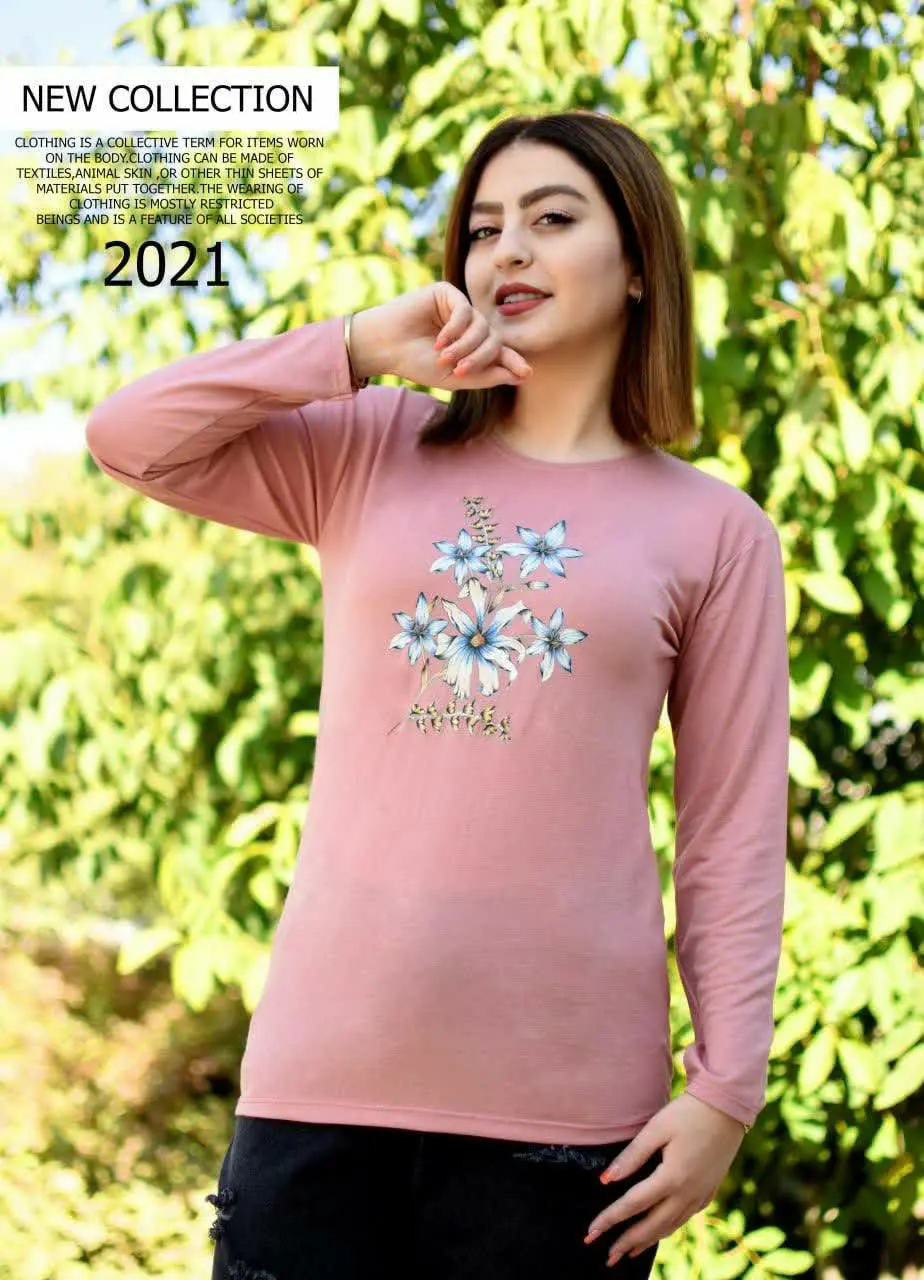 بلوز ویسکوزاستین بلند زنانه
