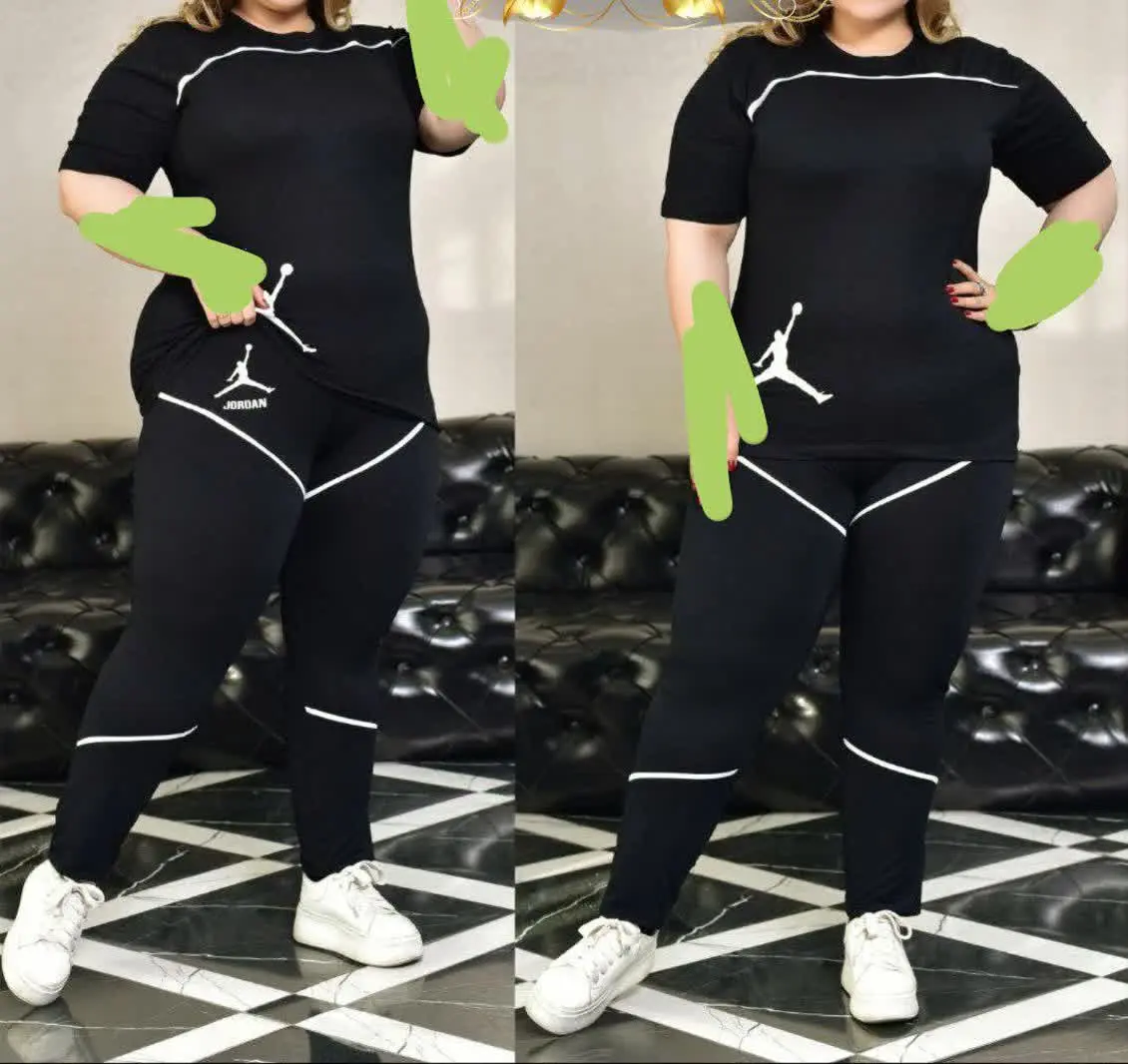 👚نام: ست ورزشی قواره دار مغزی دوز جوردن
