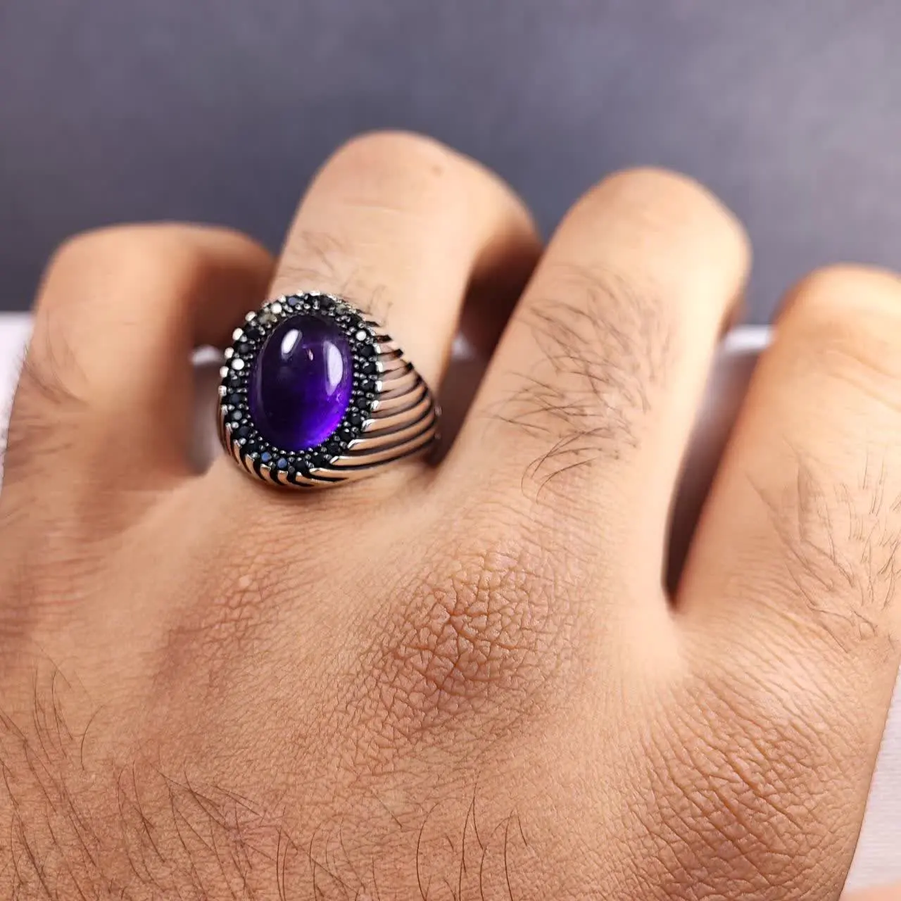انگشتر اسپورت آمیتیست 💍 😍
