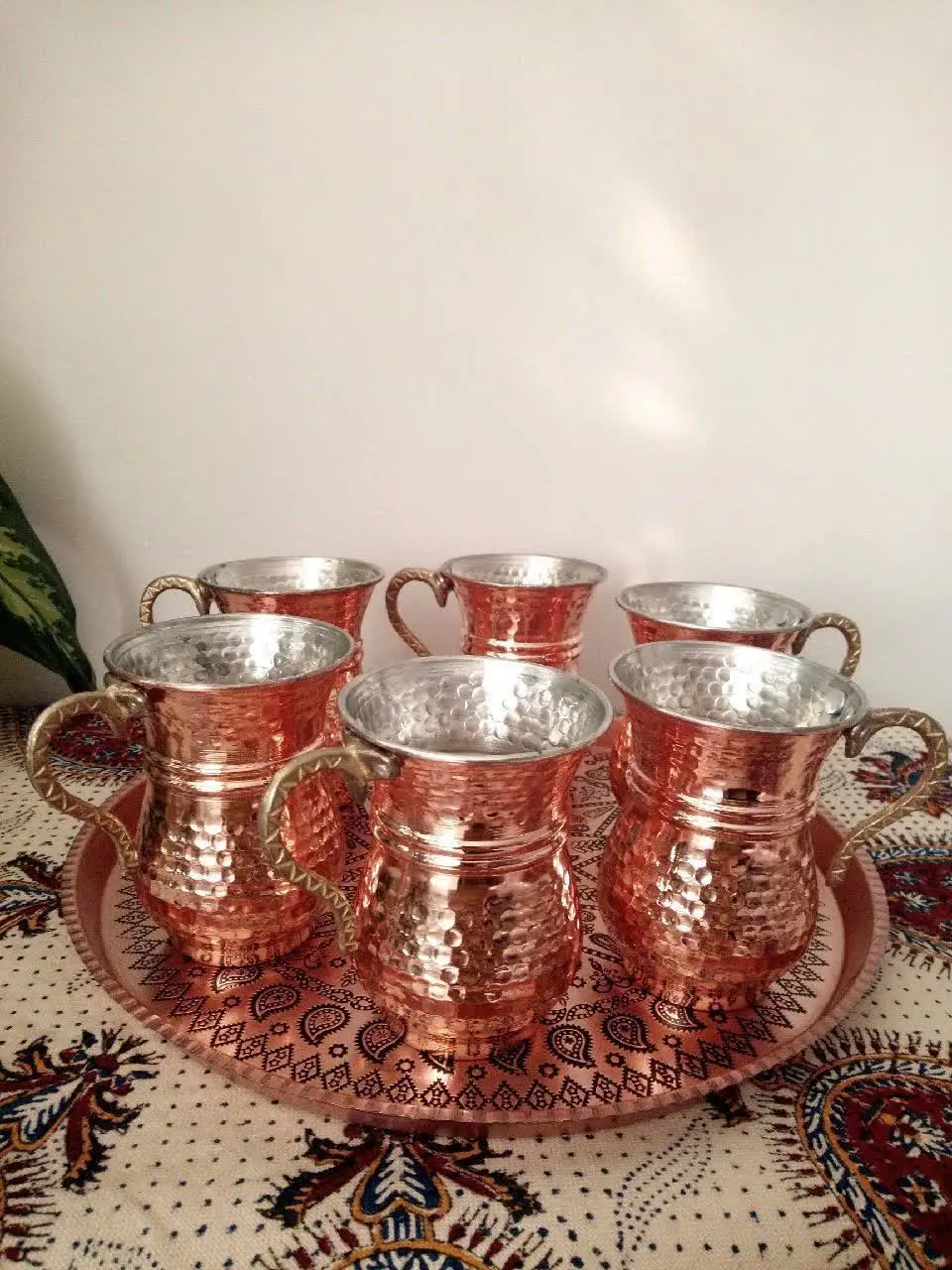 🔴 لیوان‌های زیبای دسته برنجی 🔴
