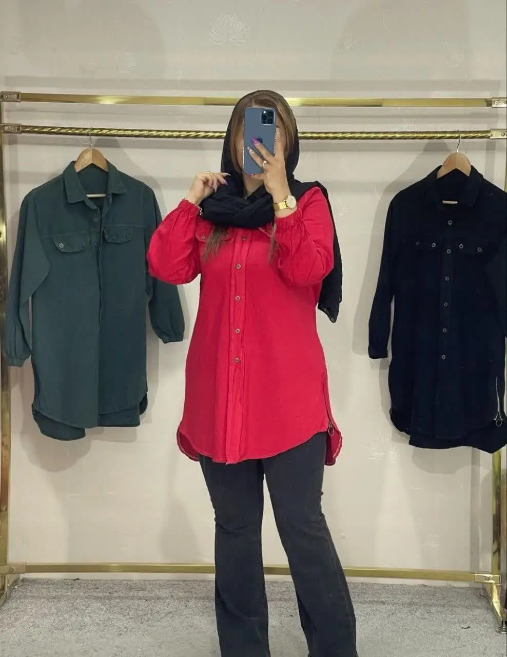 نام: مانتو الیاف بغل زیپ 
