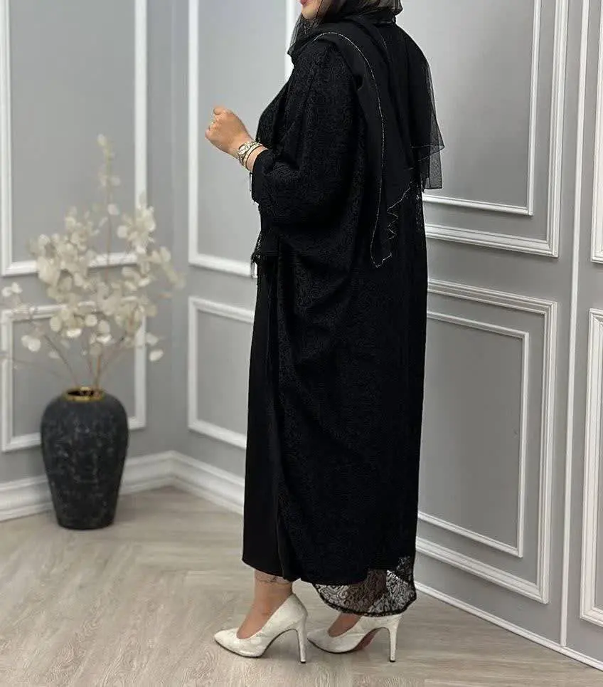 ست رویه پیراهن سرمه🍃