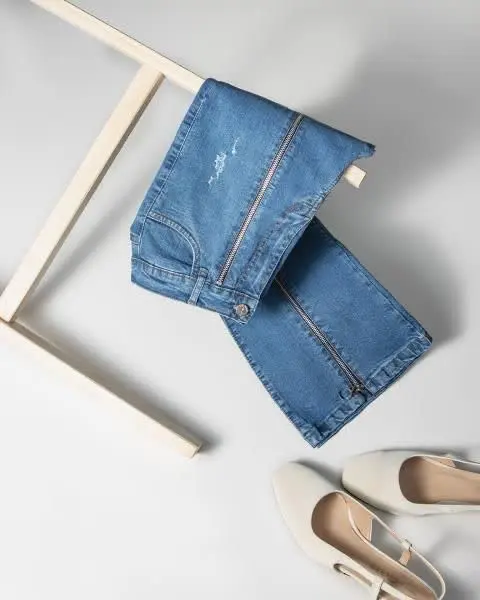 شلوار جین بوت کات زیپ دار 💥👖🧚‍♀️
