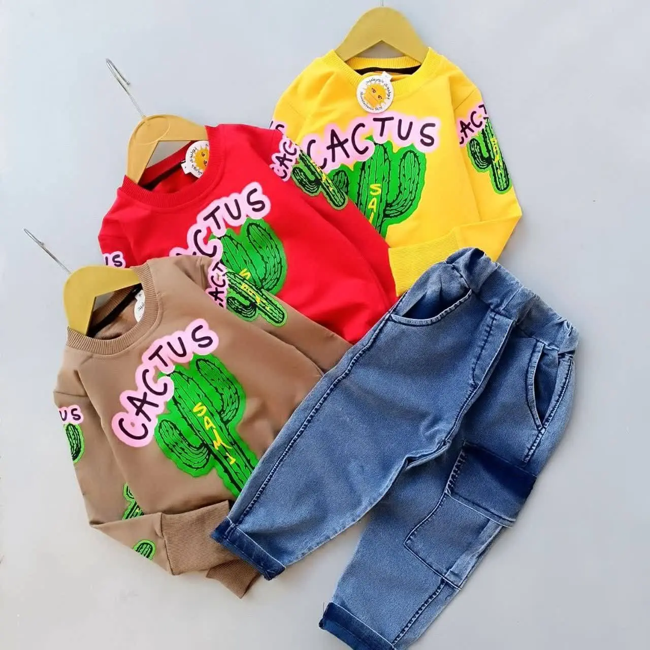 👚نام: 🫡ست کاکتوس فینگردار با شلوارلی🌵🌵
