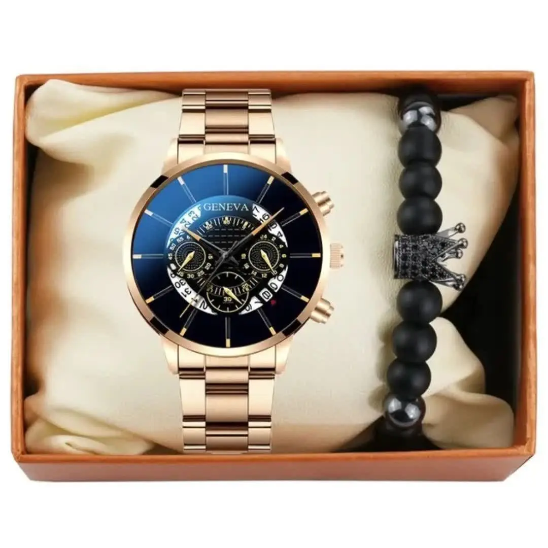 پک هدیه ساعت و دستبند 
