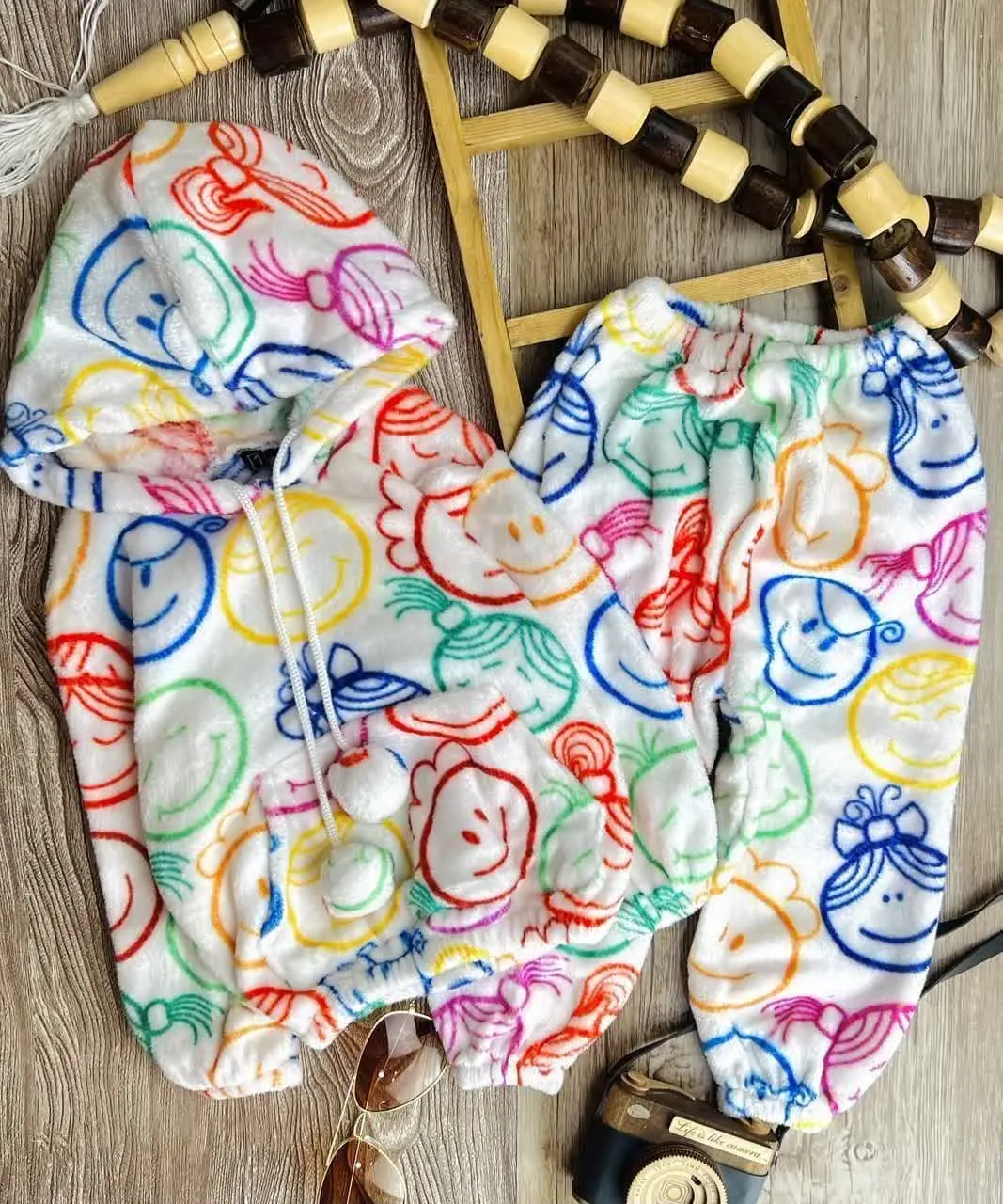 هودی و شلوار بچگانه طرح دار
