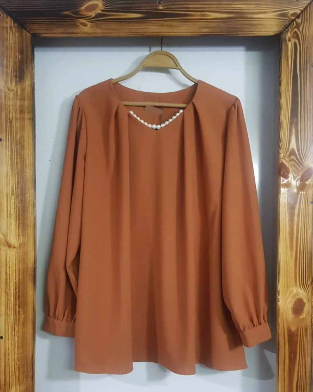 #شومیز مرواریدی با جنس کرپ الیزه😍
