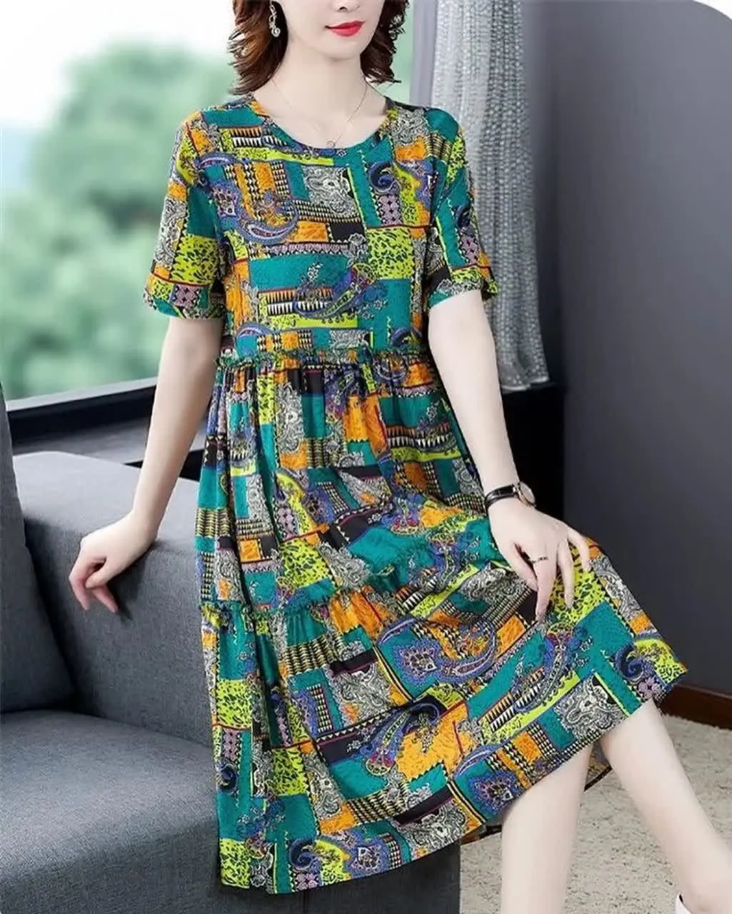 #پیراهن نخی و شیک وارداتی
