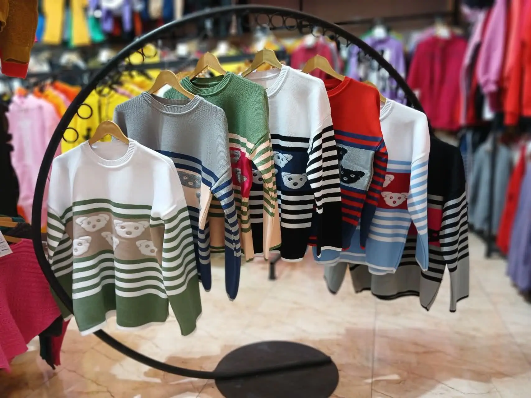 بلوز بافت خرسی نخ ترک آکریل