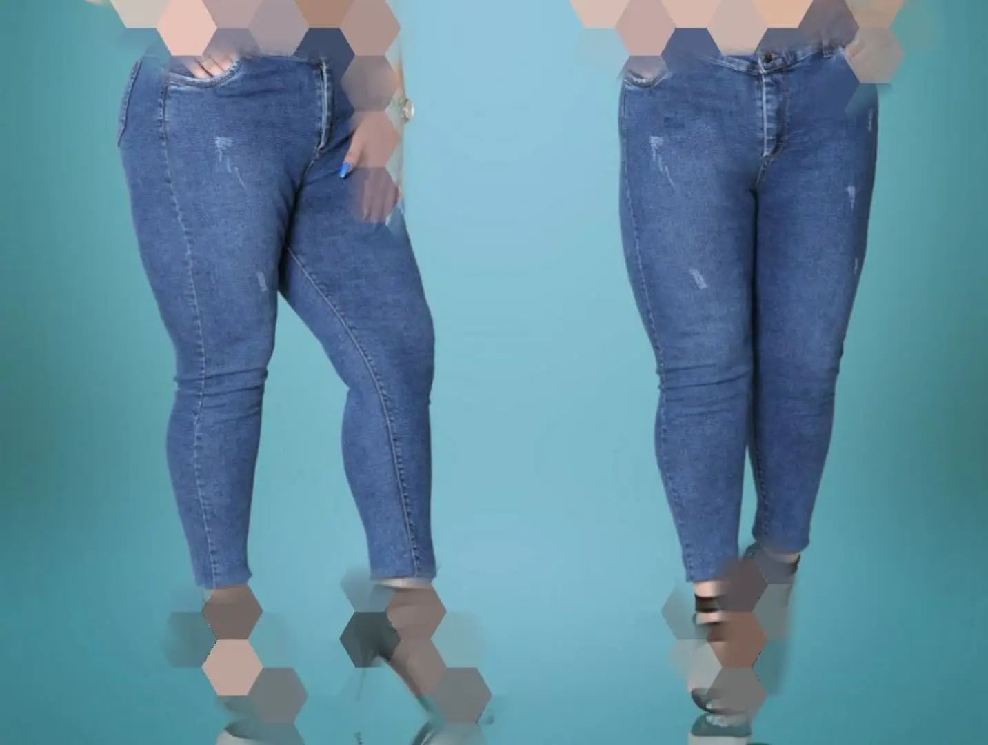 🛍🆕️ شلوار جین جذب سایز معمولی 
