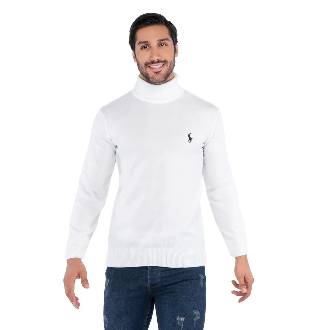 💥بافت مردانه ساده یقه اسکی Polo
