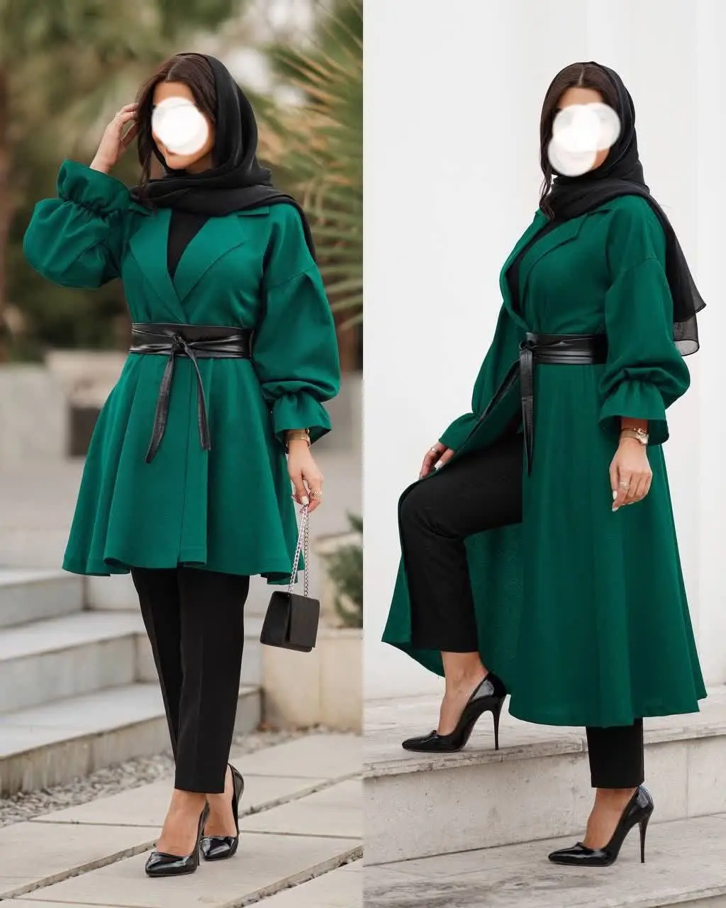 👚نام: مانتو کلوش جذاب + کمر...