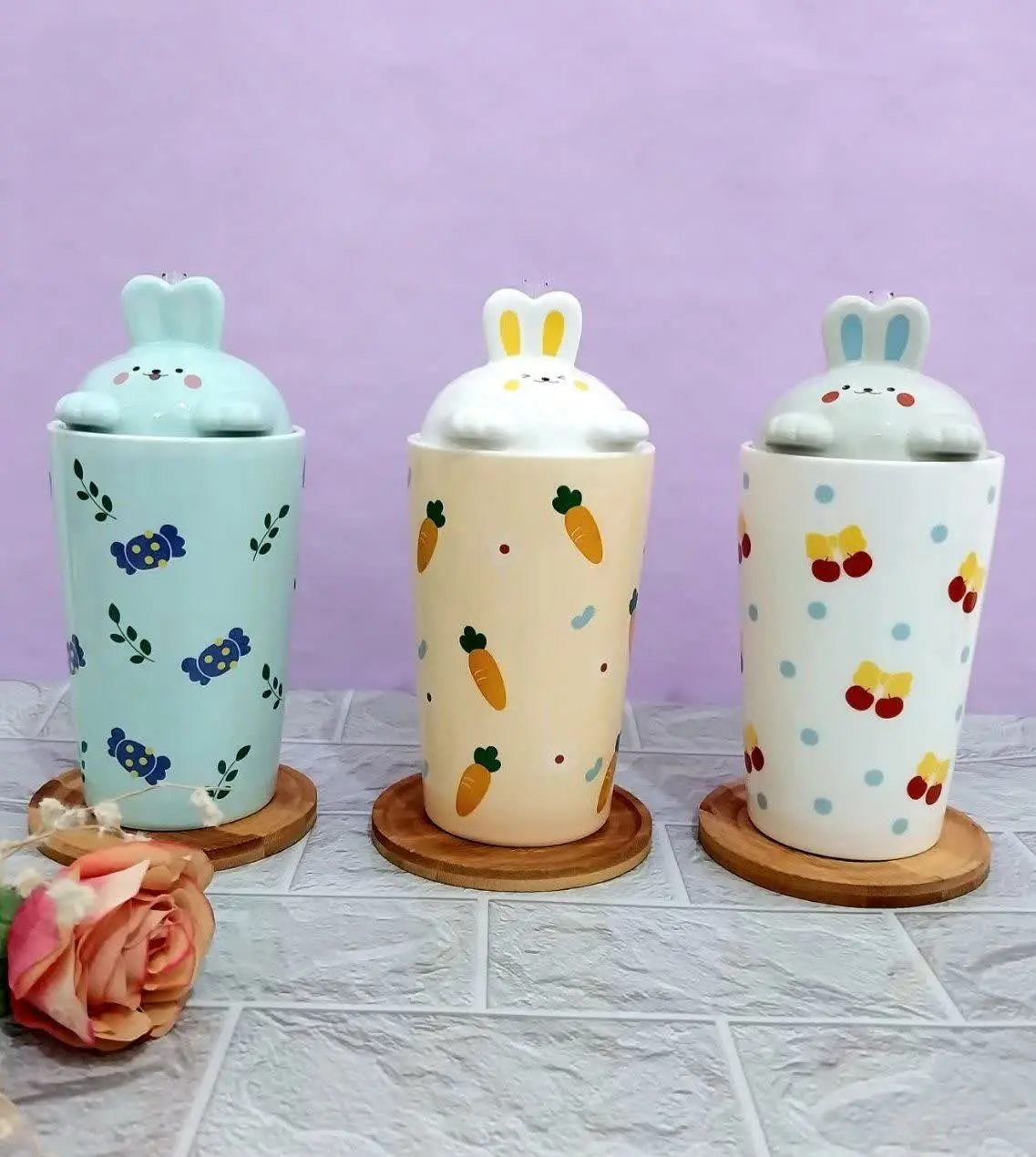 اسموتی سرامیکی خرگوش🐰🥤
