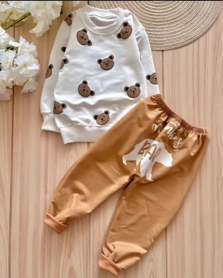 👕👖 لباس بچه‌گانه بلوز شلوار کله‌خرسی 🌟
