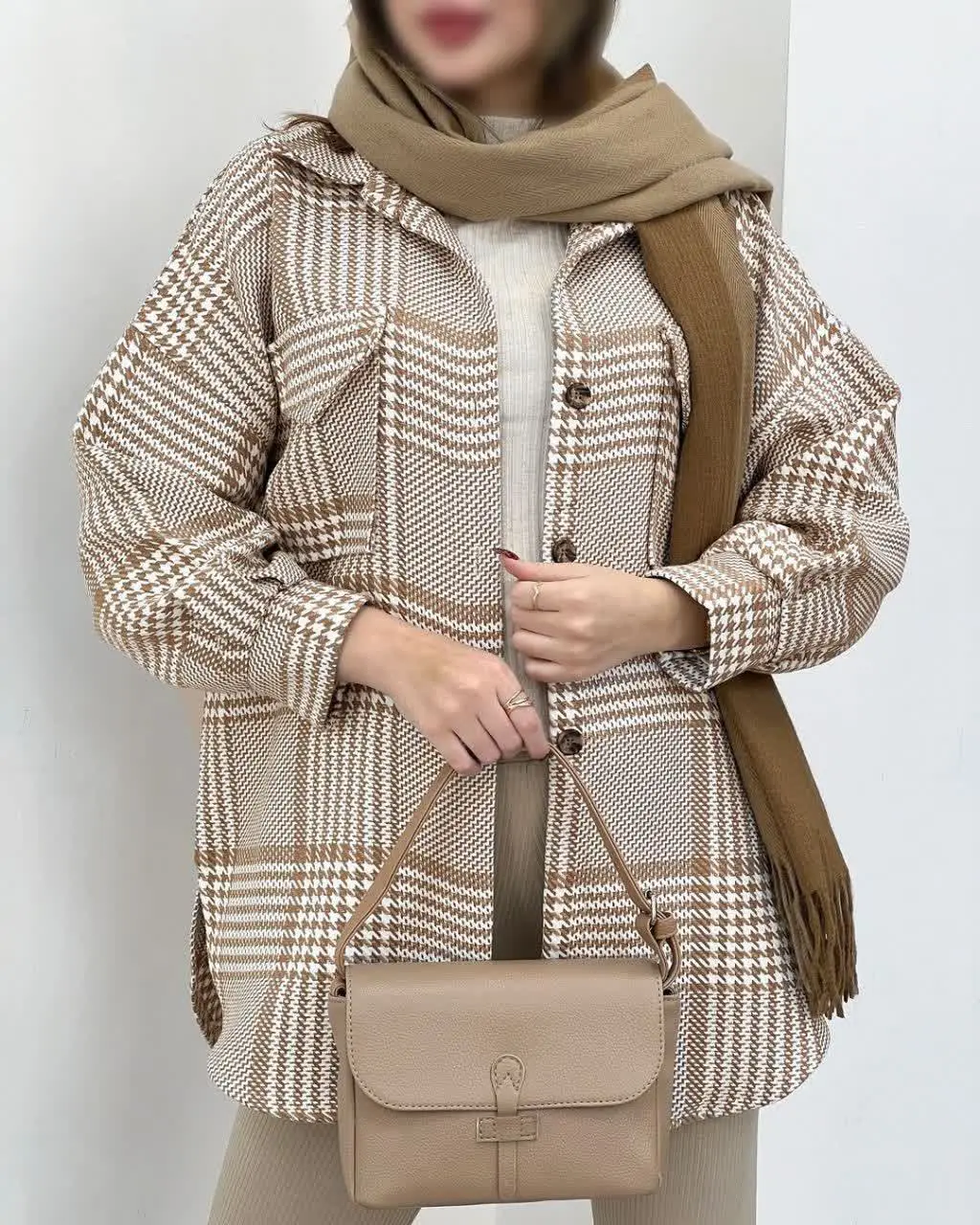 🌼شکت پشمی، چهارخانه
