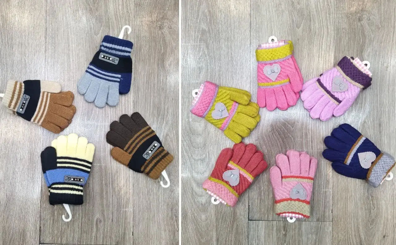 ❄️دستکش بافتنی برا فصل سرما واسه دختر پسرای مهربون❄️
