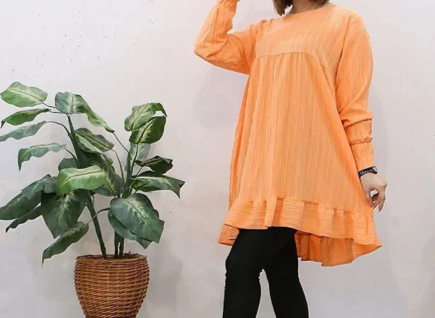 تونیک قواره دار پایین چین کد ۵۱۲۲
