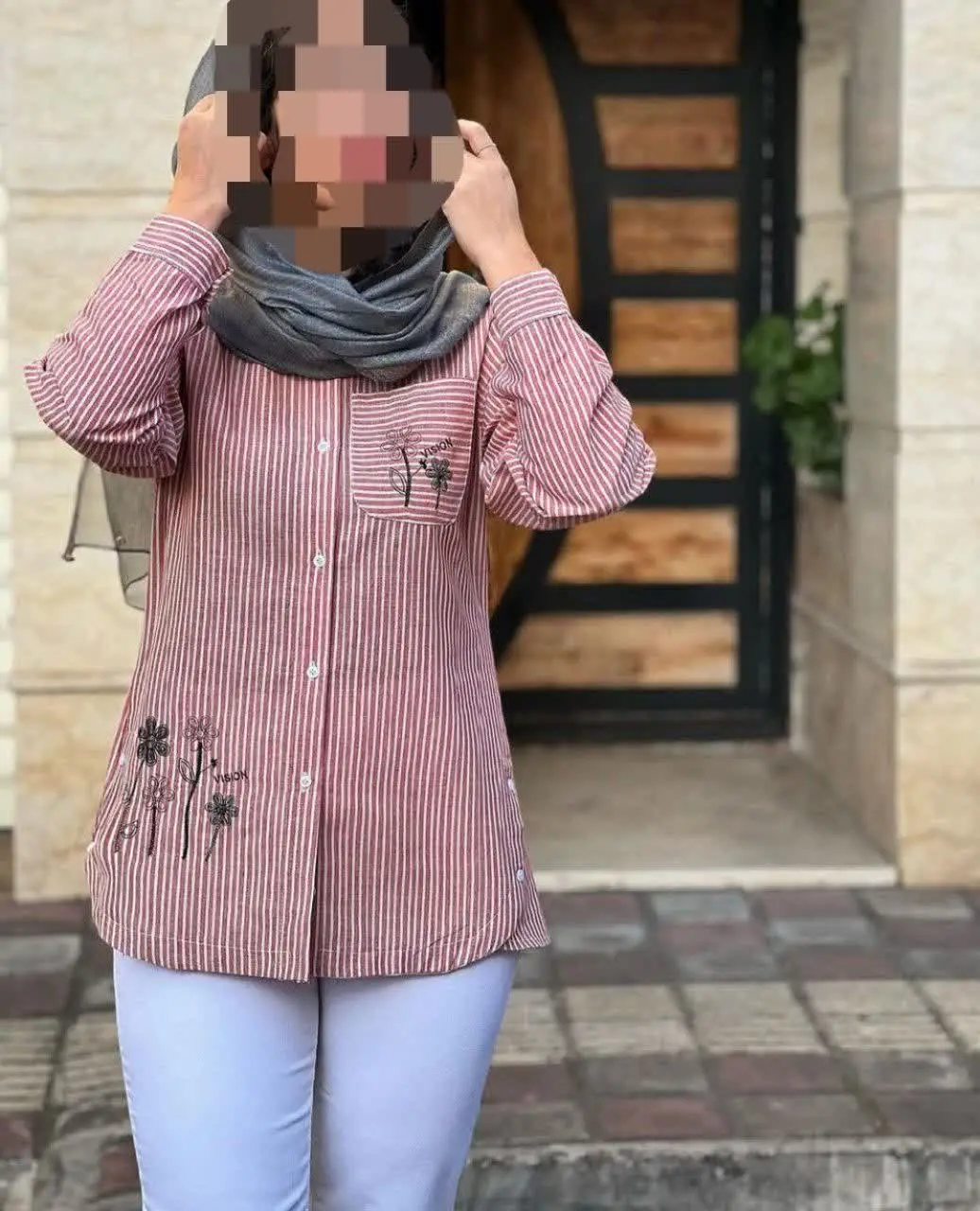 نام: شومیز جیب گلدوزی
