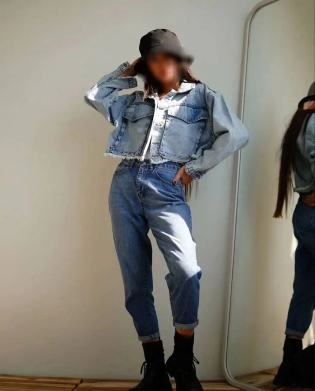 👚نام: کت جین نیم تنه وارداتی ۳۰
