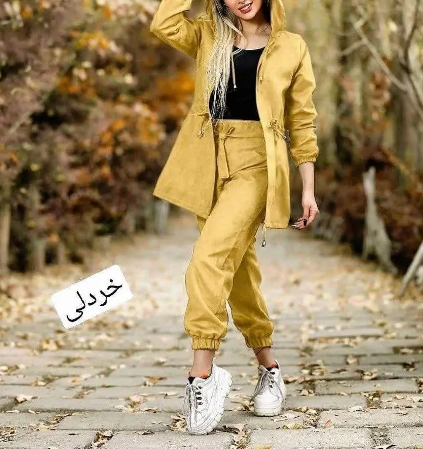 نام: ست مانتو شلوار ‌کلاه دار
