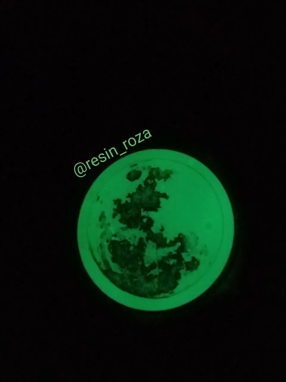 گردنبند ماه شبرنگ سبز 💚🌙🌔
