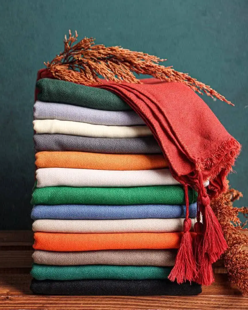 شال نخ پنبه وارداتی پاییزه 
