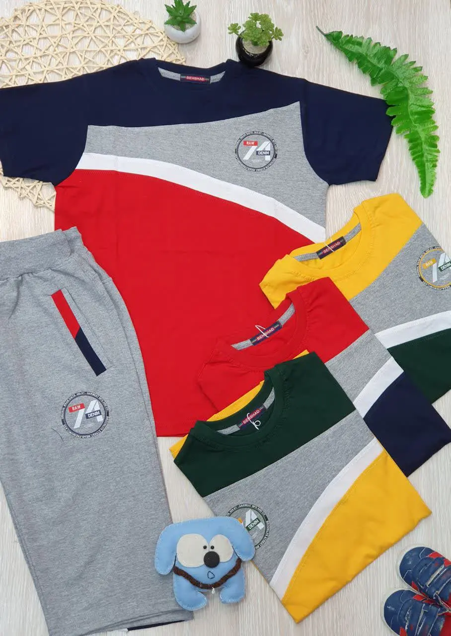 👕تیشرت شلوارک پسرانه طرح ۷۴
