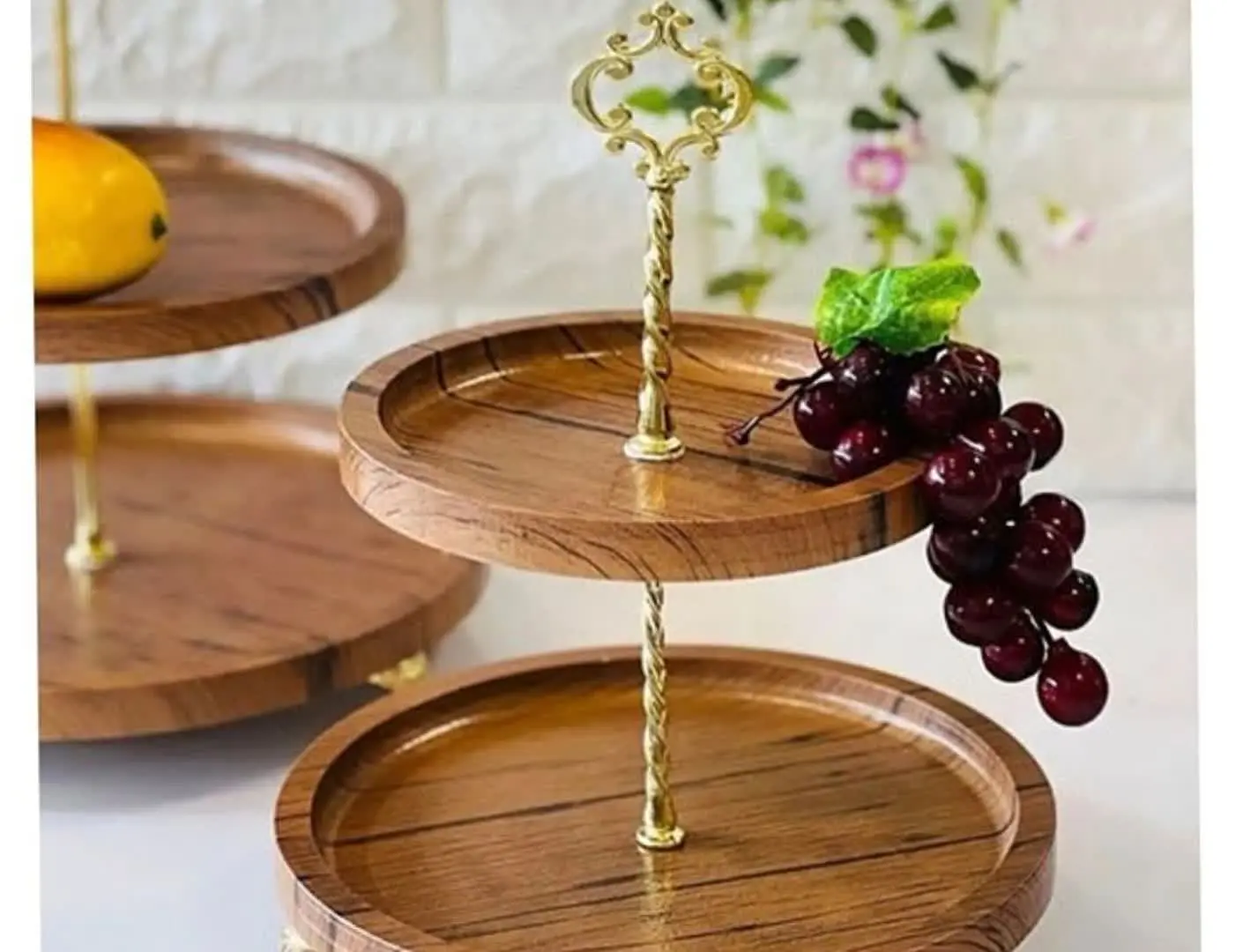 شیرینی خوری دو طبقه گرد

