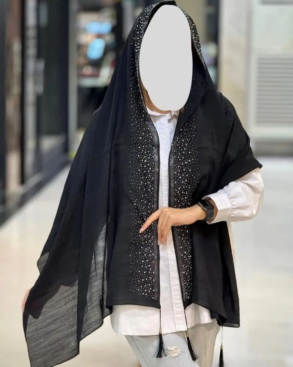 ☘ نام: شال نگین لمه مزونی 
