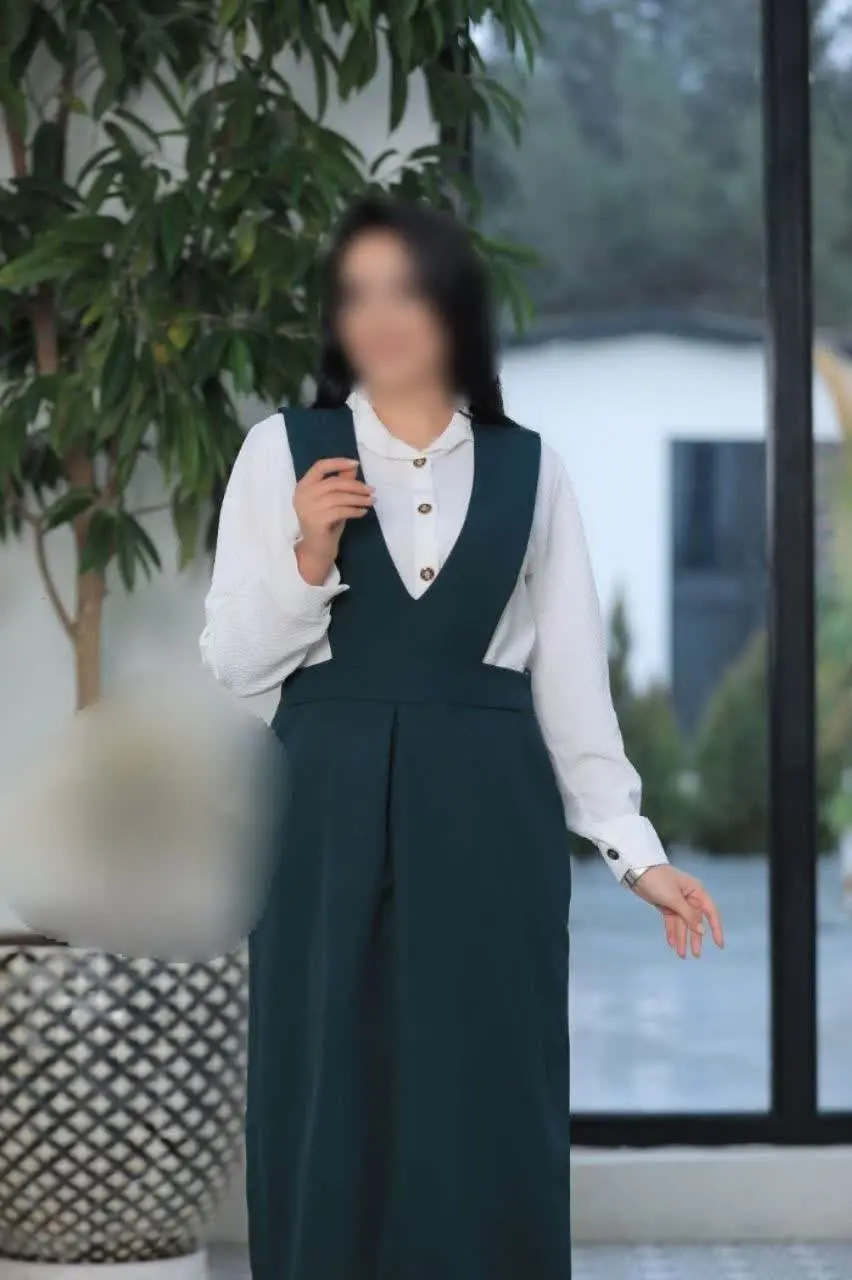✅ #سارافون شومیز ماکسی یقه هفت
