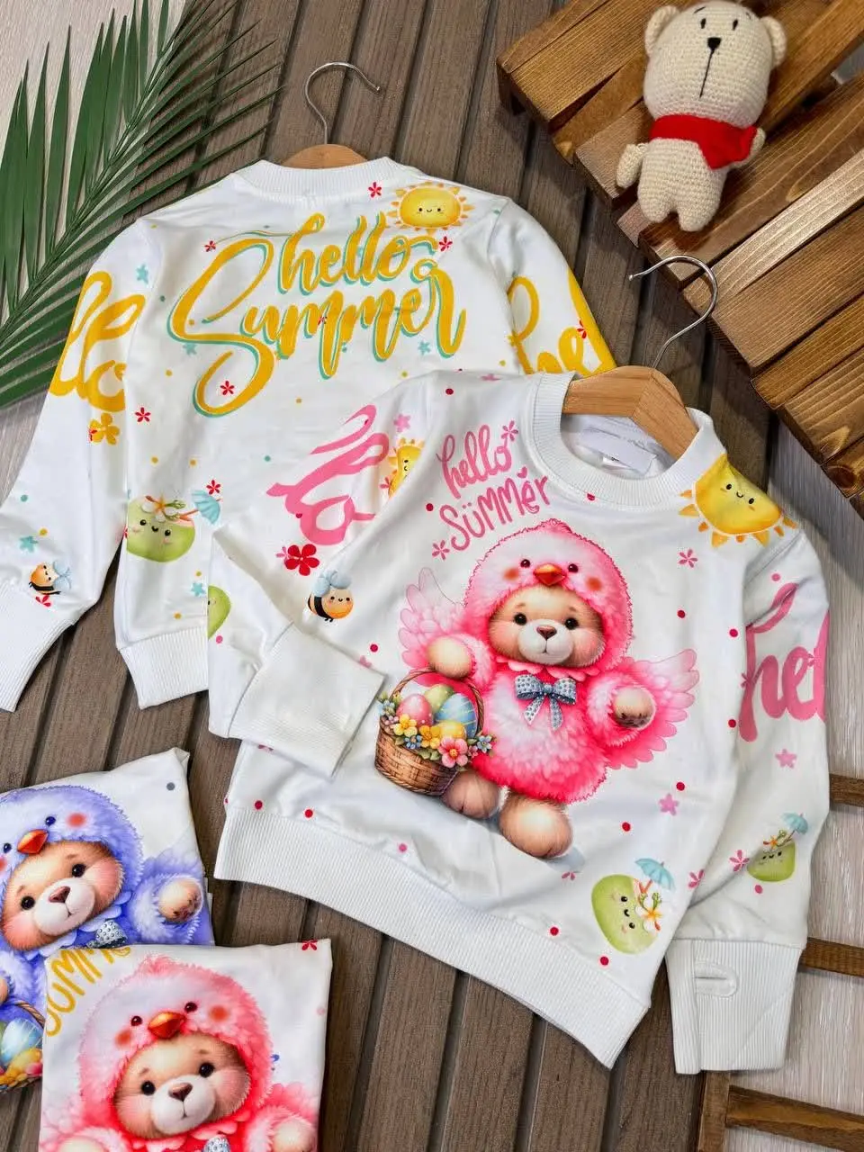 بلوز فینگردار خرس جوجه‌ای 🐻🐤
