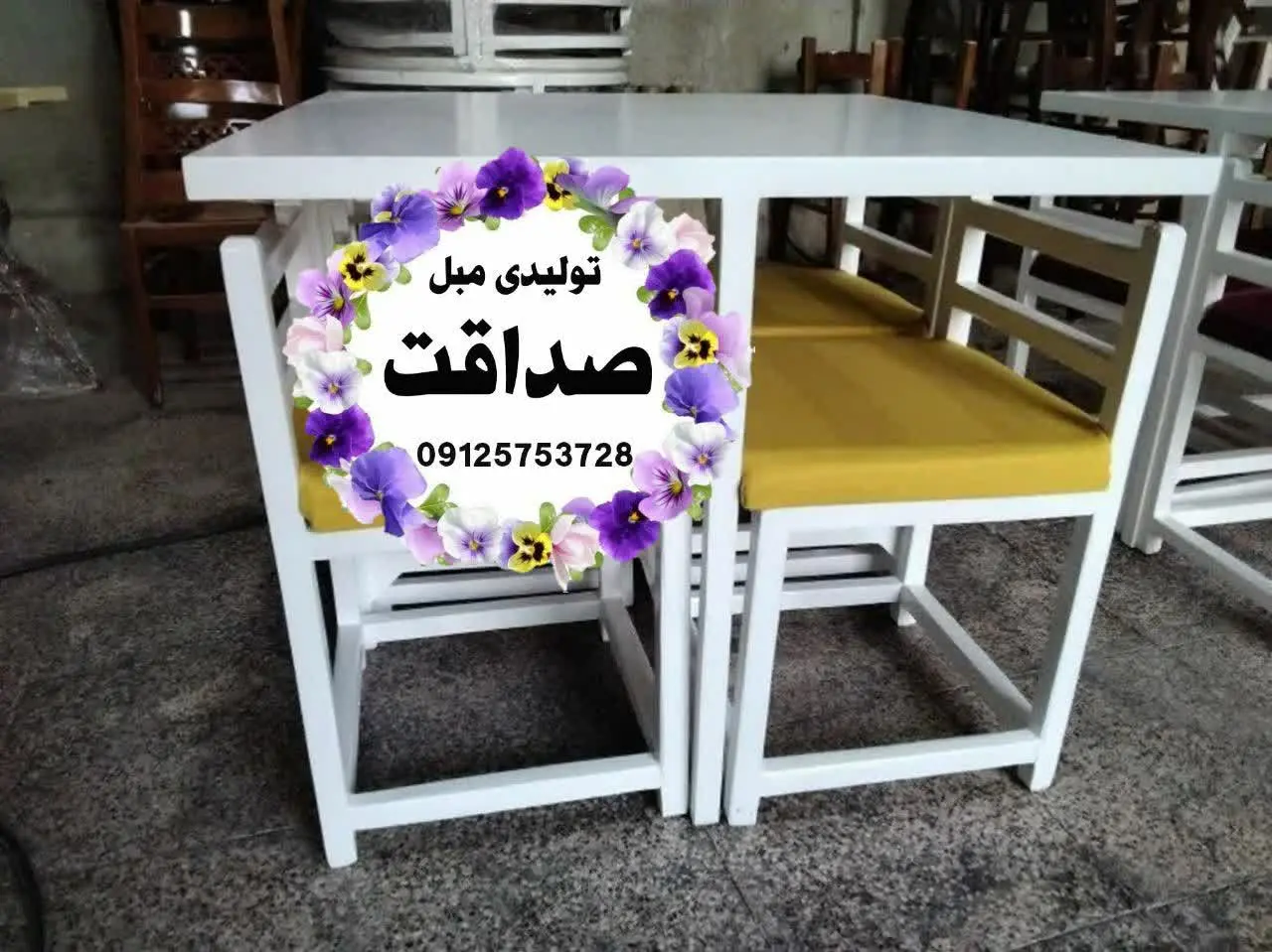 رنگ بندی چوب وپارچه به سلیقه مشتری 😍🌸
