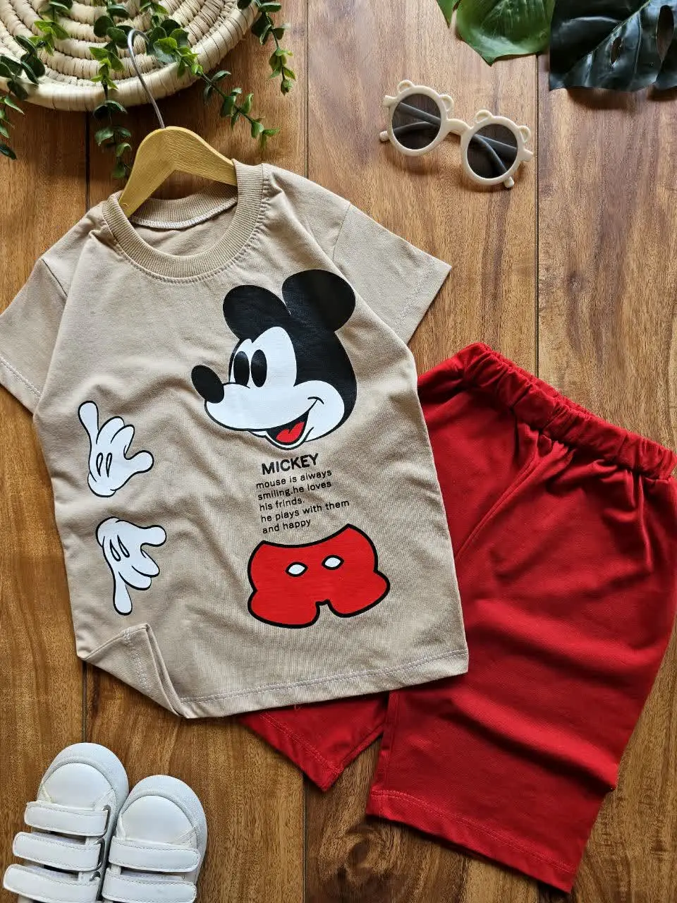 تیشرت و شلوارک اسپرت mickey
