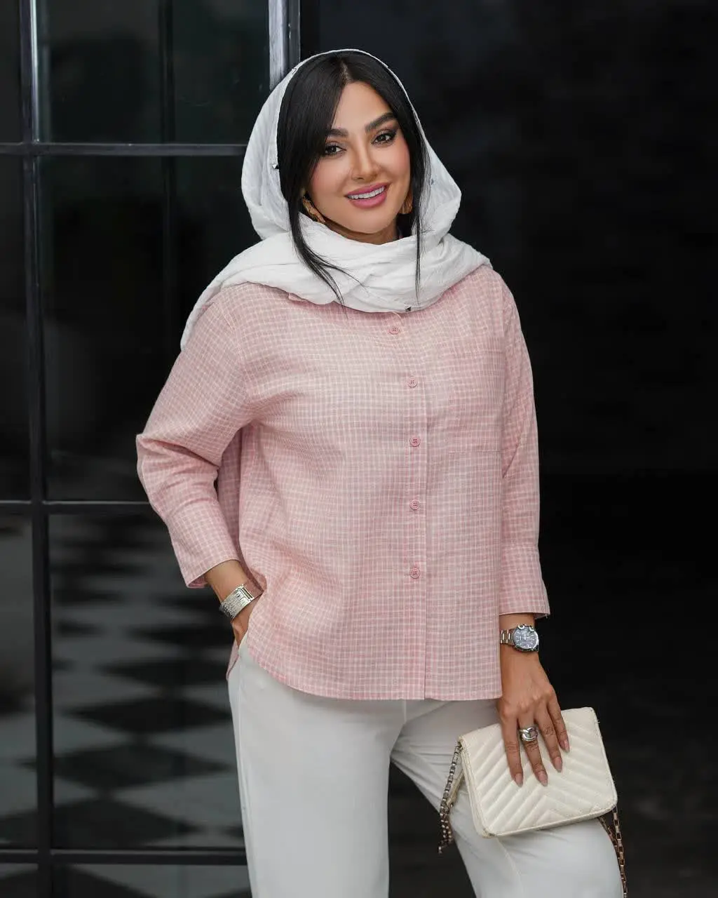 شومیز چهار خونه تک جیب