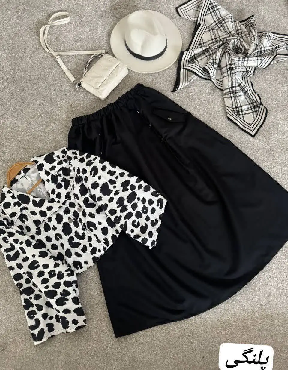 👚 نام: شومیز دامن طرحدار✔️
