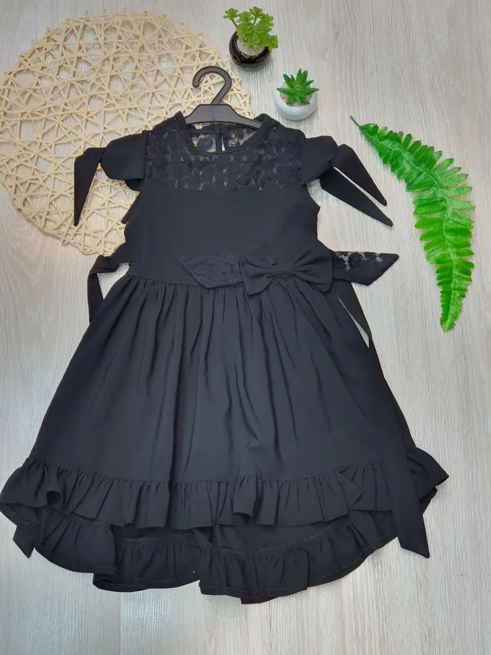 👗سارافون مشکی پاپیونی
