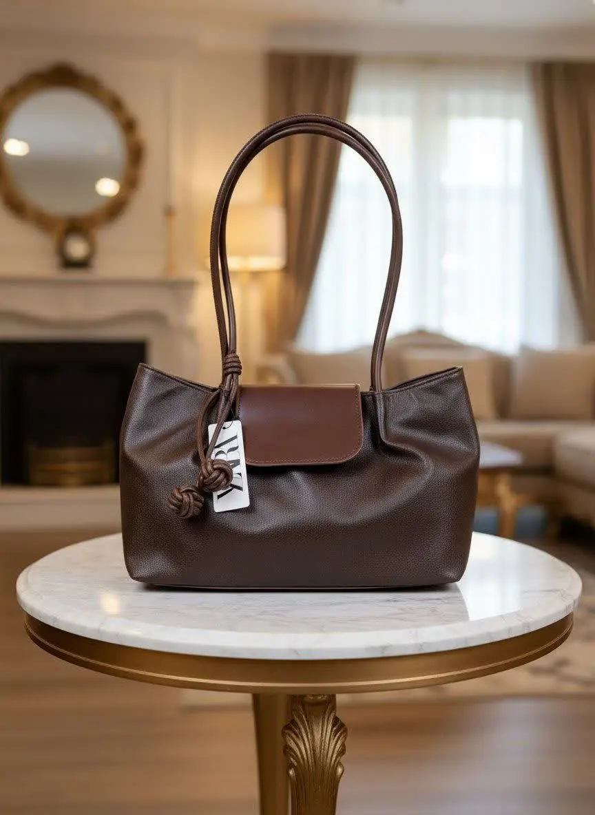 👛 کیف زنانه زارا آویز توپی 👜 — تصویر محصول در تاپ هشتگ