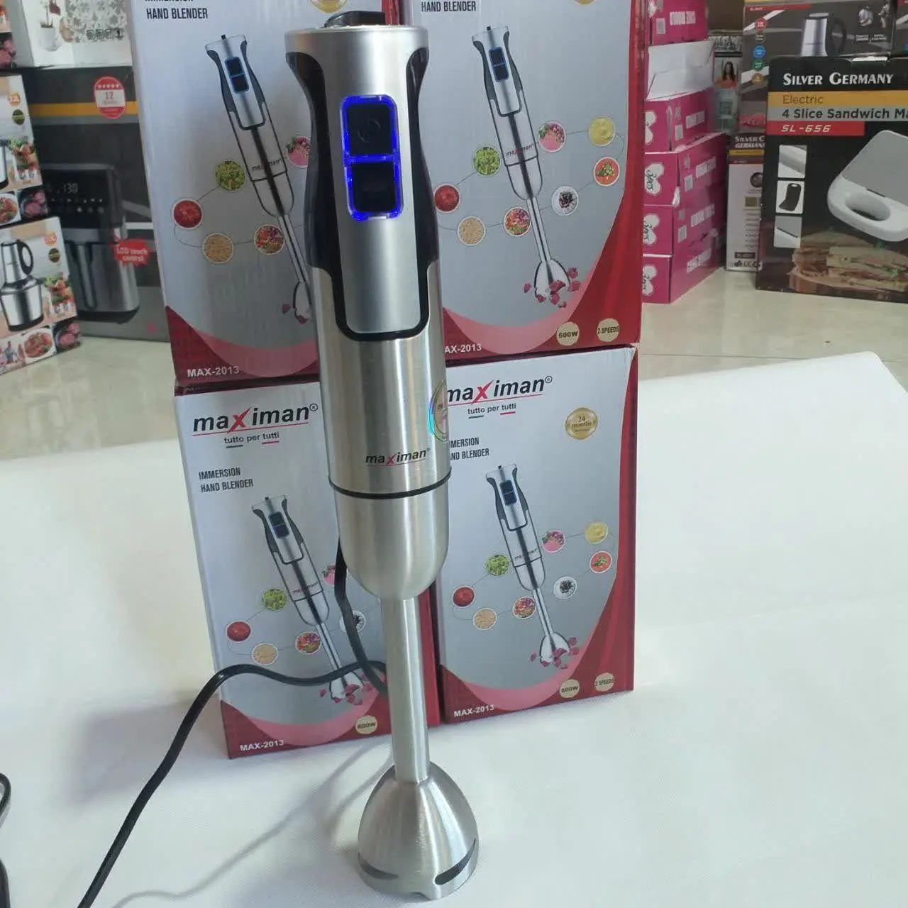 گوشت کوب برقی استیل تک کاره مکسی من ۶۰۰ وات مدل MAX-۲۰۱۳
