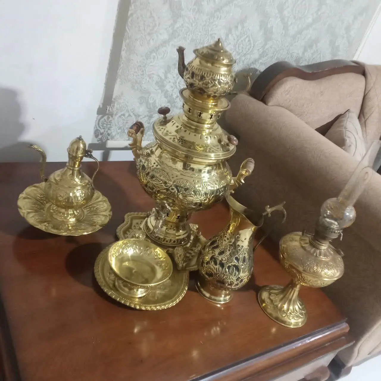 سرویس سماور کامل زغالی
