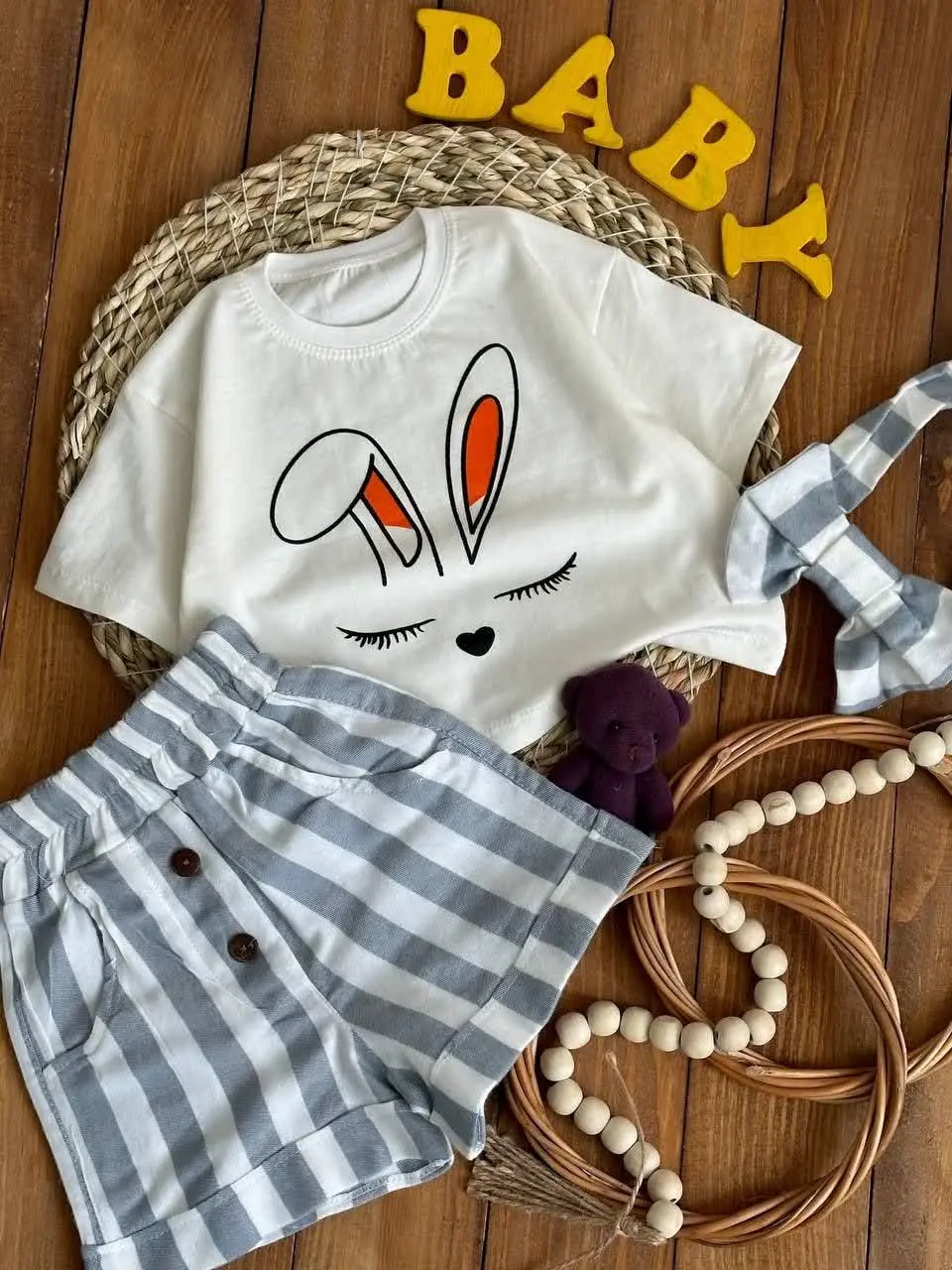 👚نام: کراپ شلوارک خرگوش
