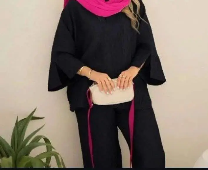 ❤️ مانتو و شلوار مدل ملیسا🏴 ((ویژه محرم)) 🏴
