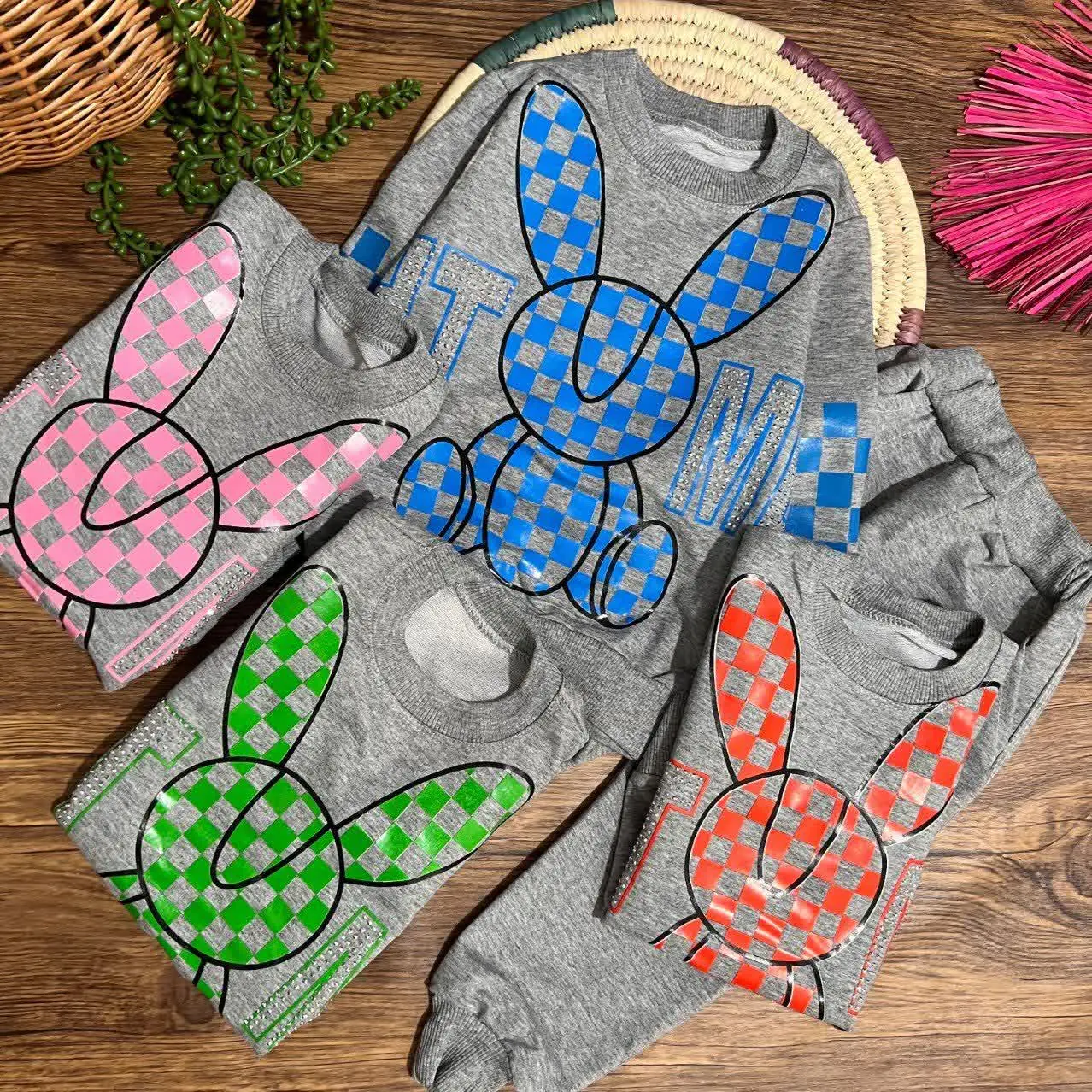 👚نام: ست پاییزه خرگوش شطرنجی
