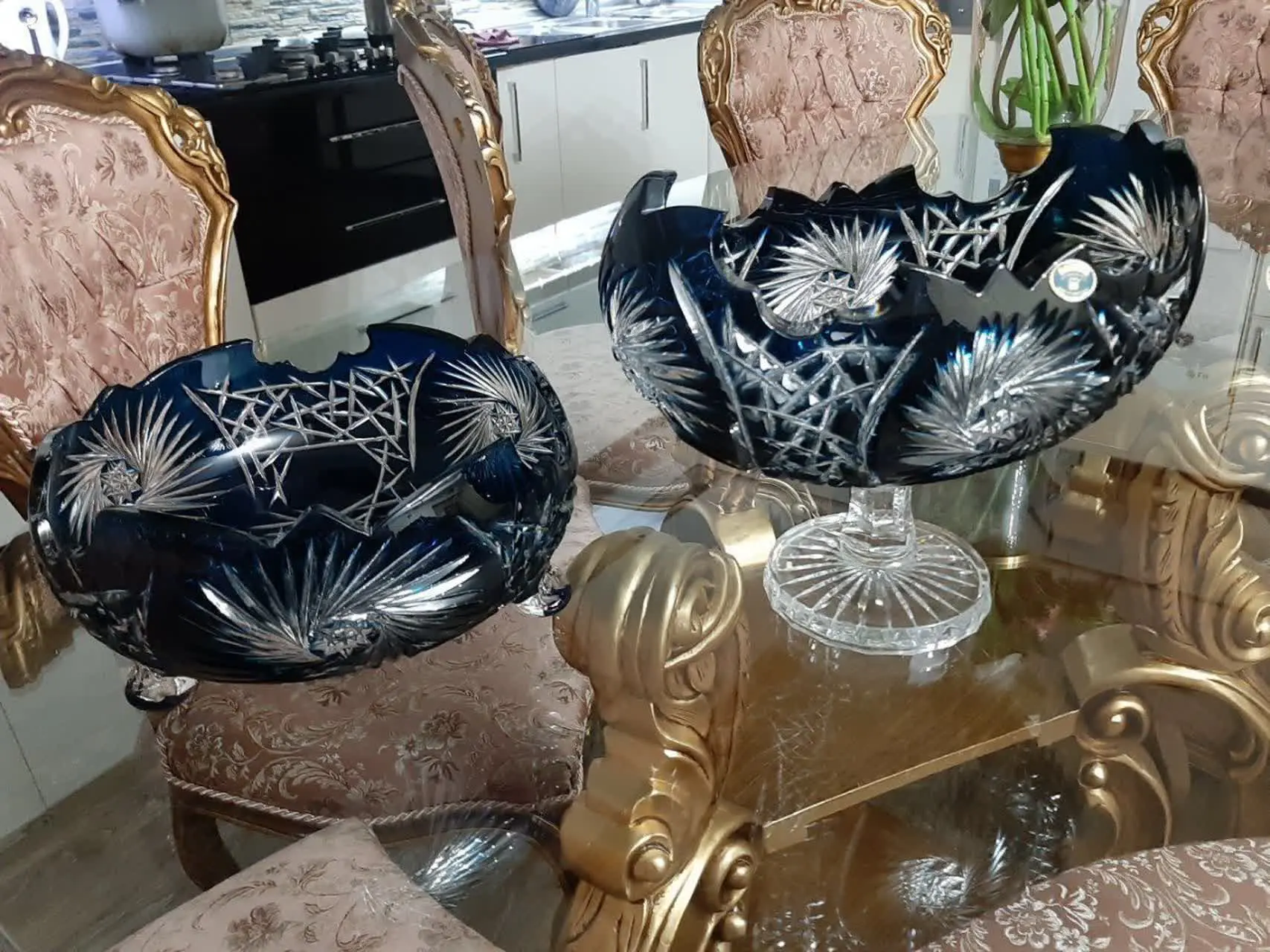 ۲ تا ظرف چک تراش آبی اصل 
